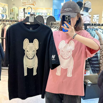 韓國 LifeWork Silk Radok Print Short Sleeve T-Shirt【LW041】