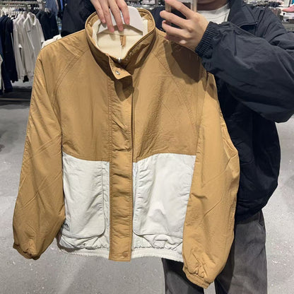 韓國 FILA Cut-Out Color-Block Woven Fleece Double-Sided Reversible Jacket【FA022】