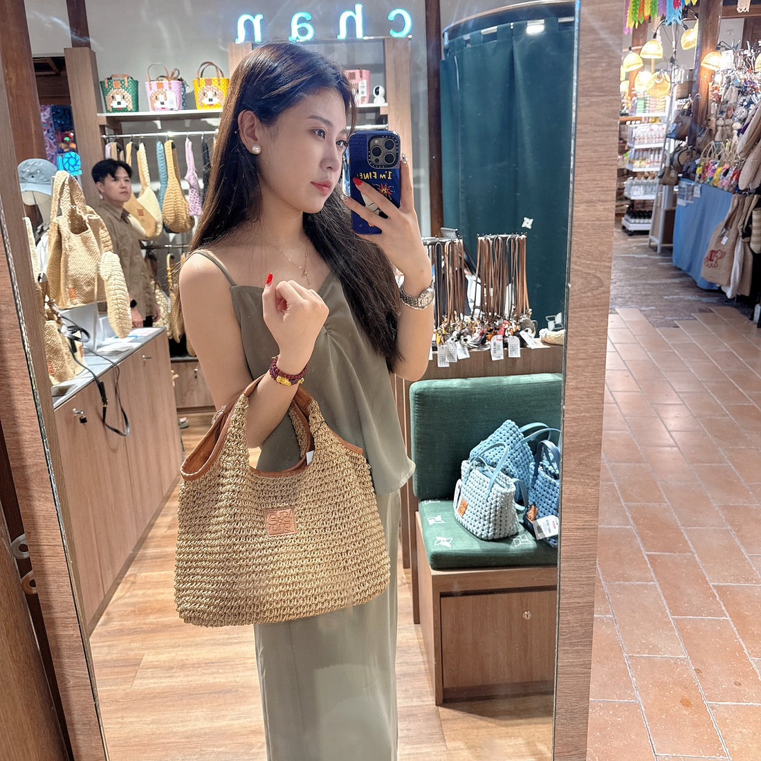 泰國 Chan Straw Hobo Tote Bag【SW634】