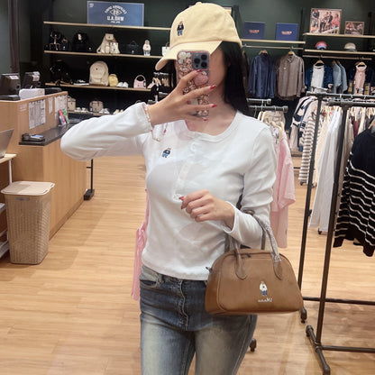 韓國 Who.A.U Sude Boston Bag【WA198】
