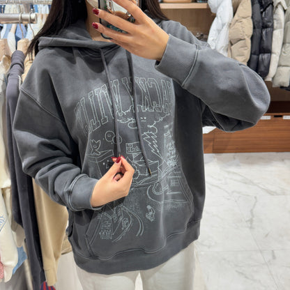 韓國 Wacky Willy Pigment Graphic Hoodie【WW045】 - STT Mall HK 靚太網購