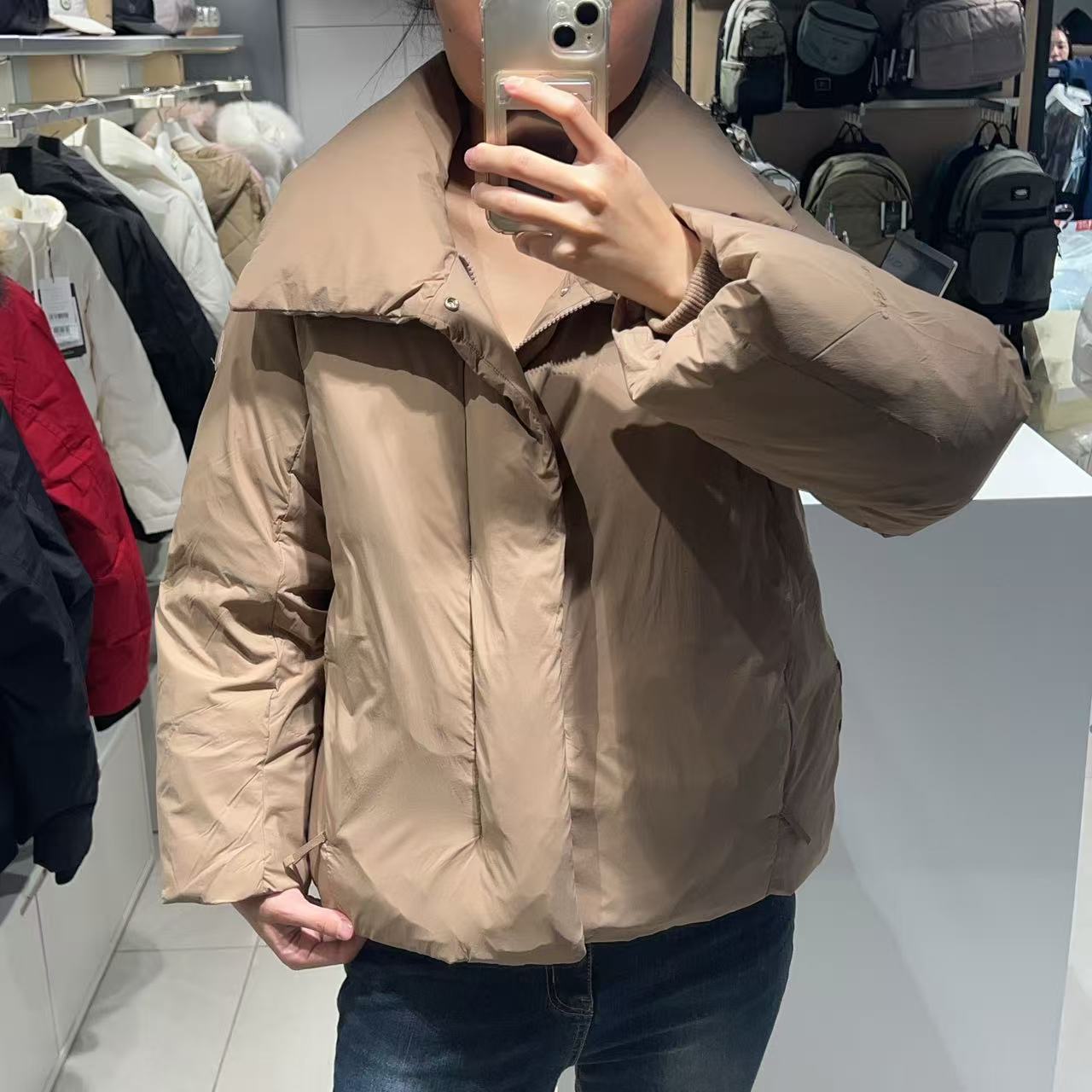 韓國 Eider Women's Cashmere Short Coat Down Jacket【ER113】