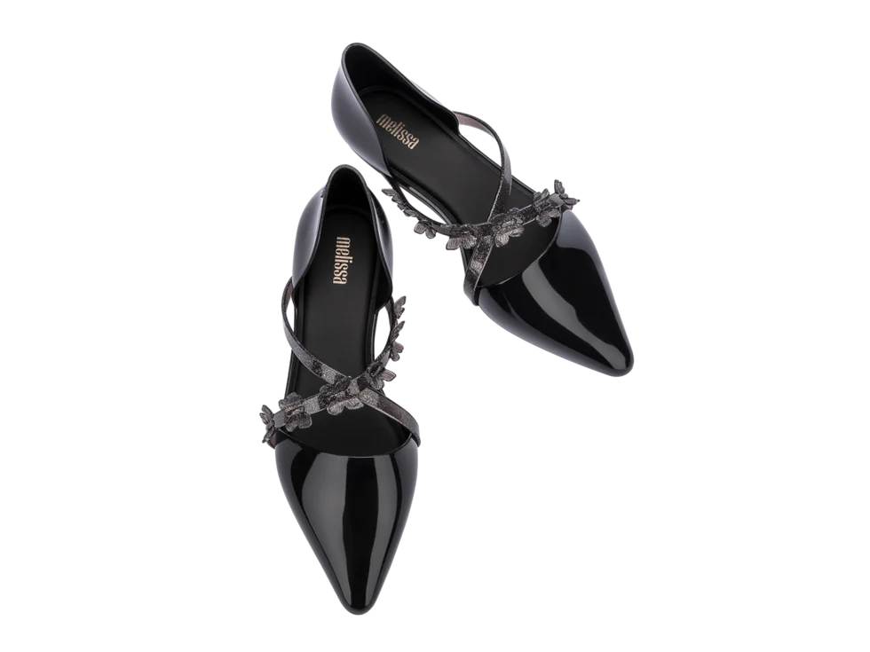 Melissa 33638 MELISSA POINTY STRIPE FLY AD【SS1001】