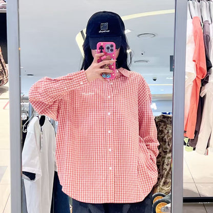 韓國 Mark Gonzales Sign Logo Check Shirt【MG265】