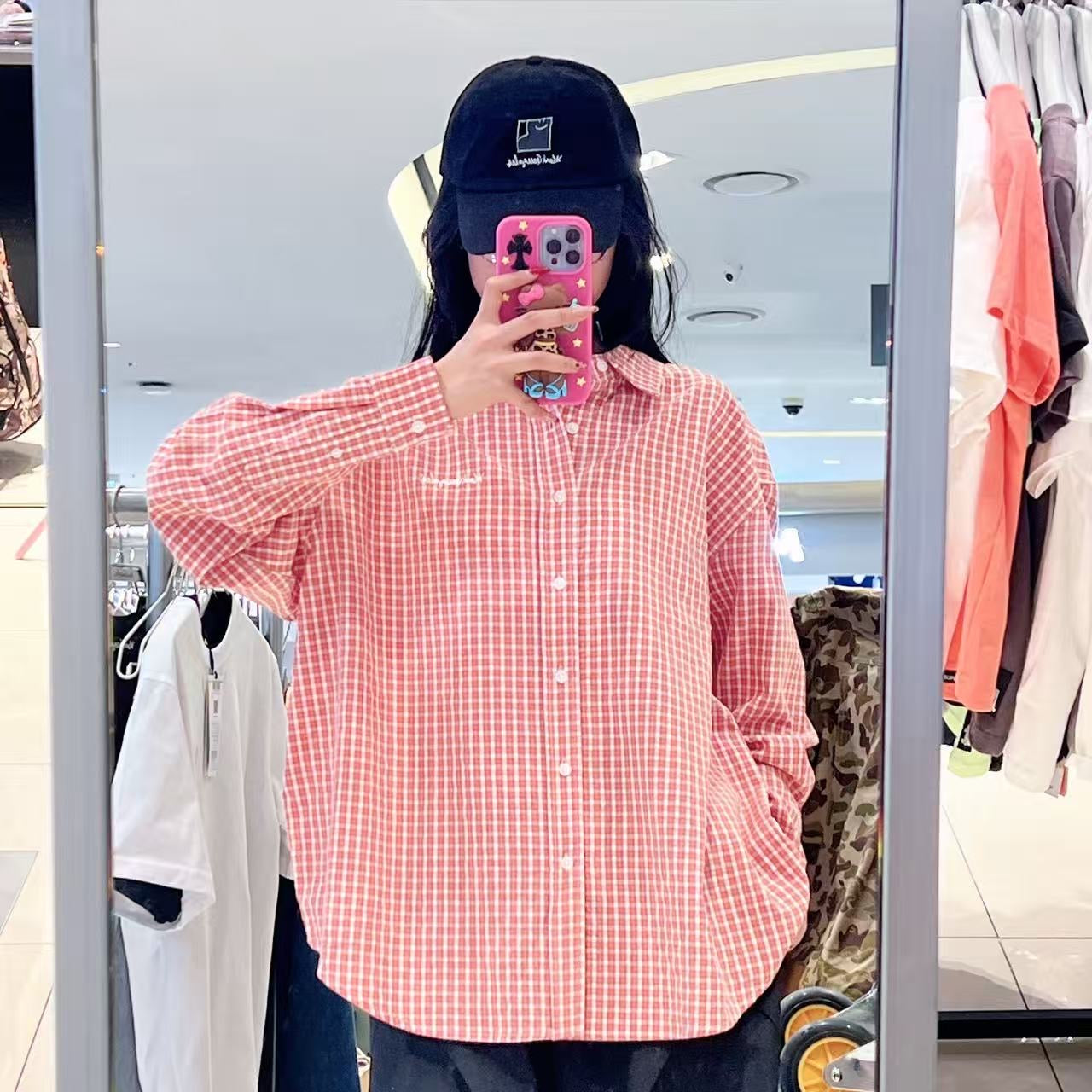 韓國 Mark Gonzales Sign Logo Check Shirt【MG265】