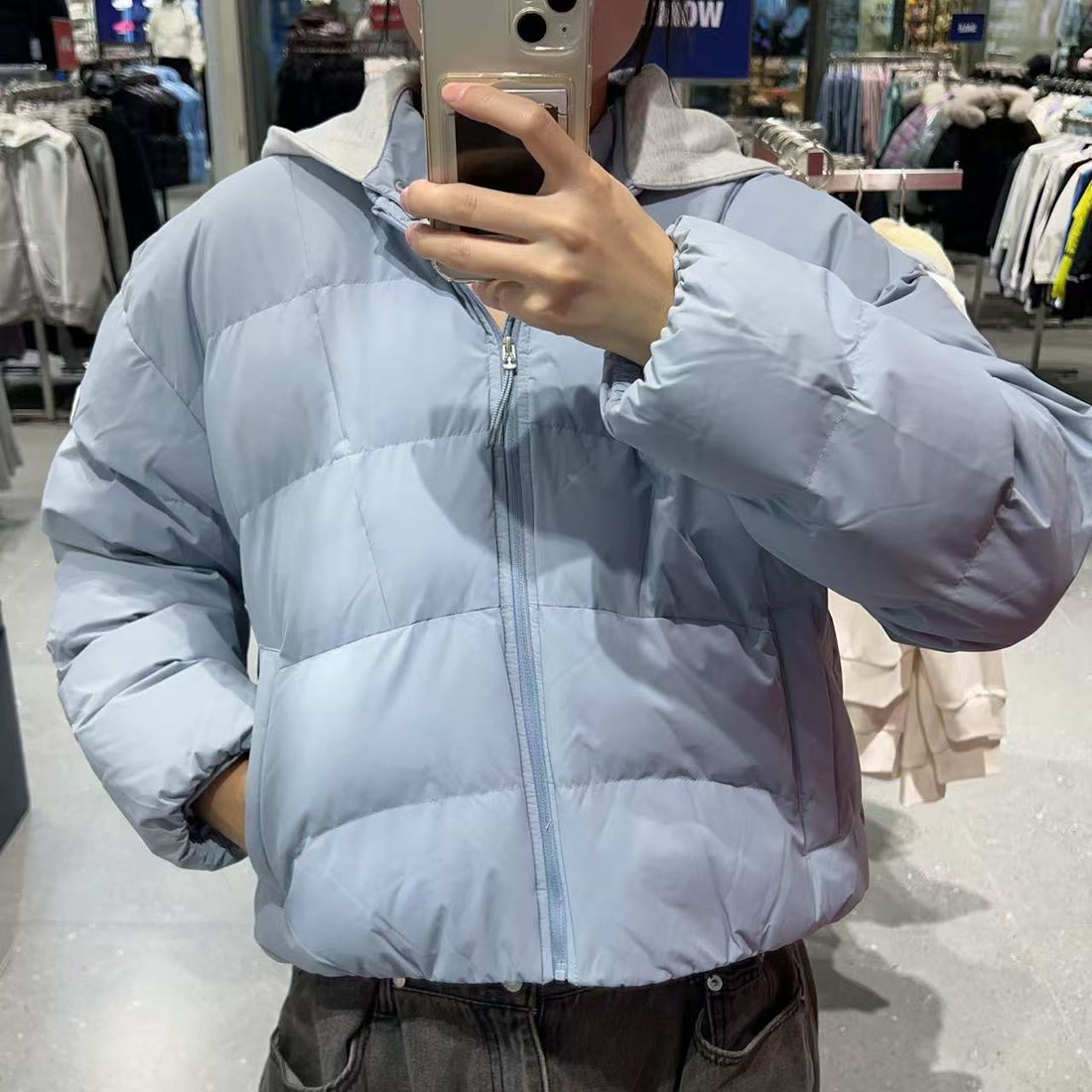 韓國 FILA Detachable Hooded Padded Jacket【FA057】