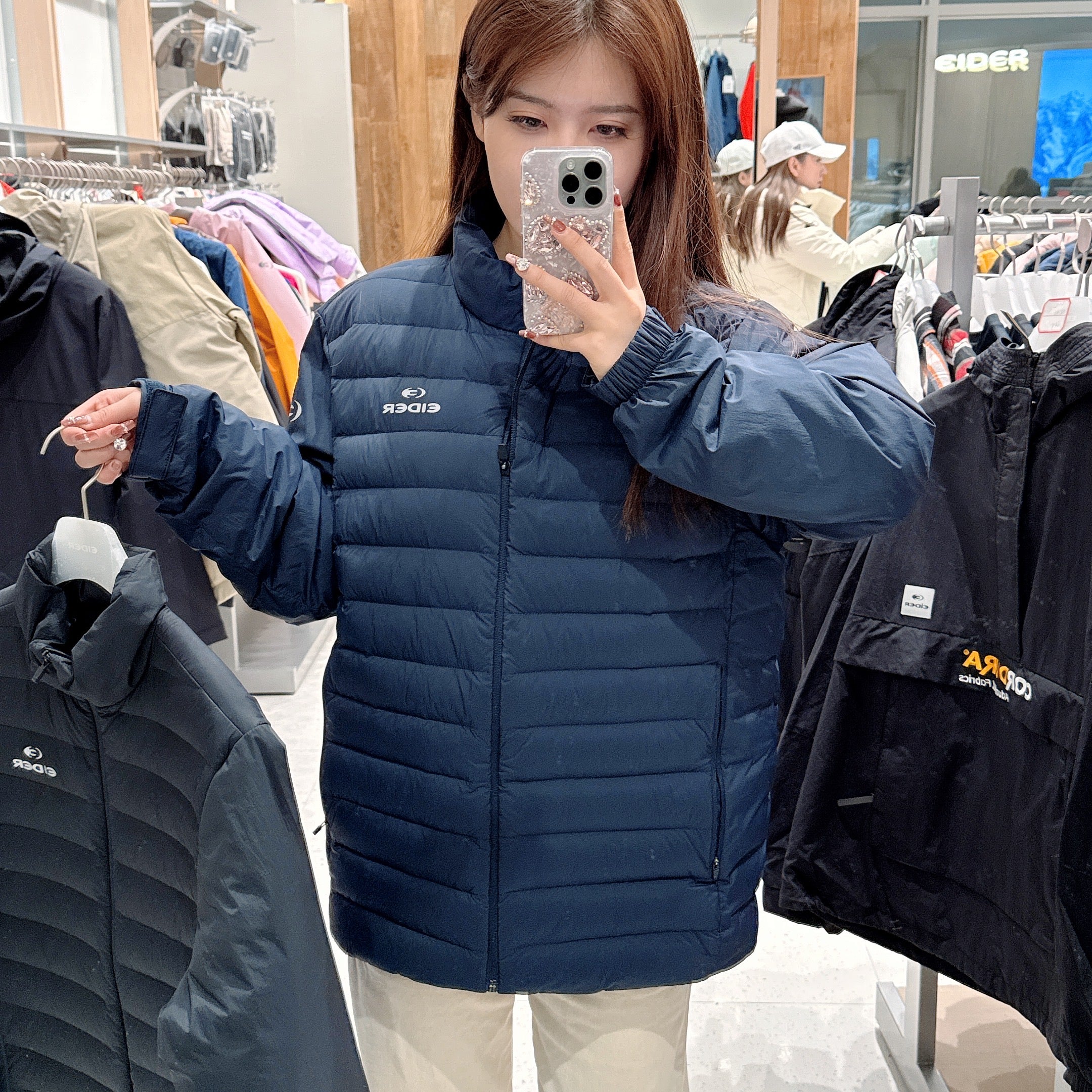 韓國 Eider POP ON Quilting Slim Down Jacket 【ER167】