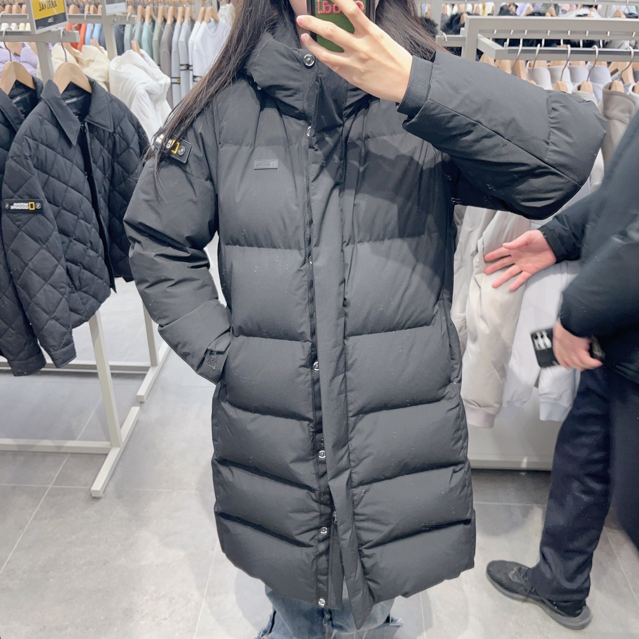 韓國 National Geographic 女裝CAYMAN長羽絨外套【NG143】 - STT Mall HK 靚太網購