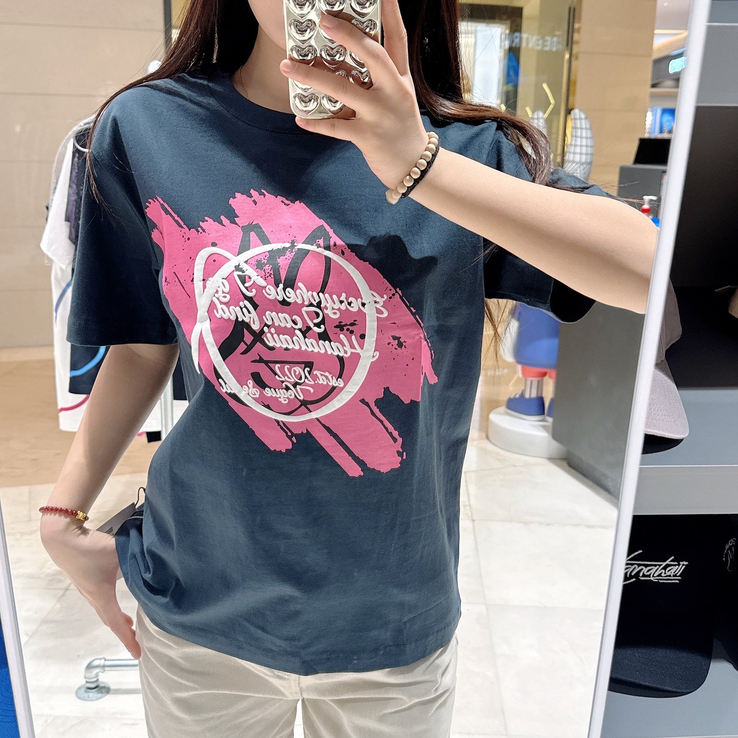 韓國 HANAHAII X-兔子塗鴉 T-shirt【HA027】 - STT Mall HK 靚太網購