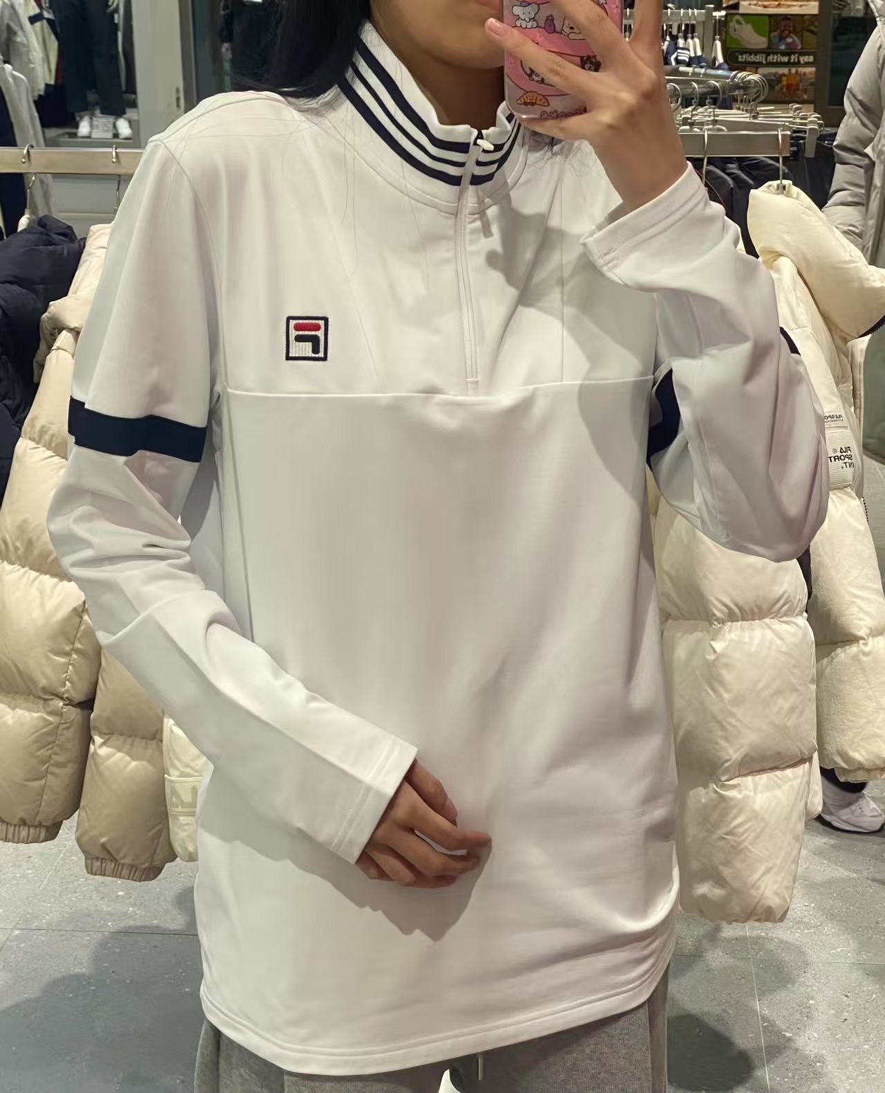 韓國 FILA Fleece Long Sleeved T-shirt【FA221】