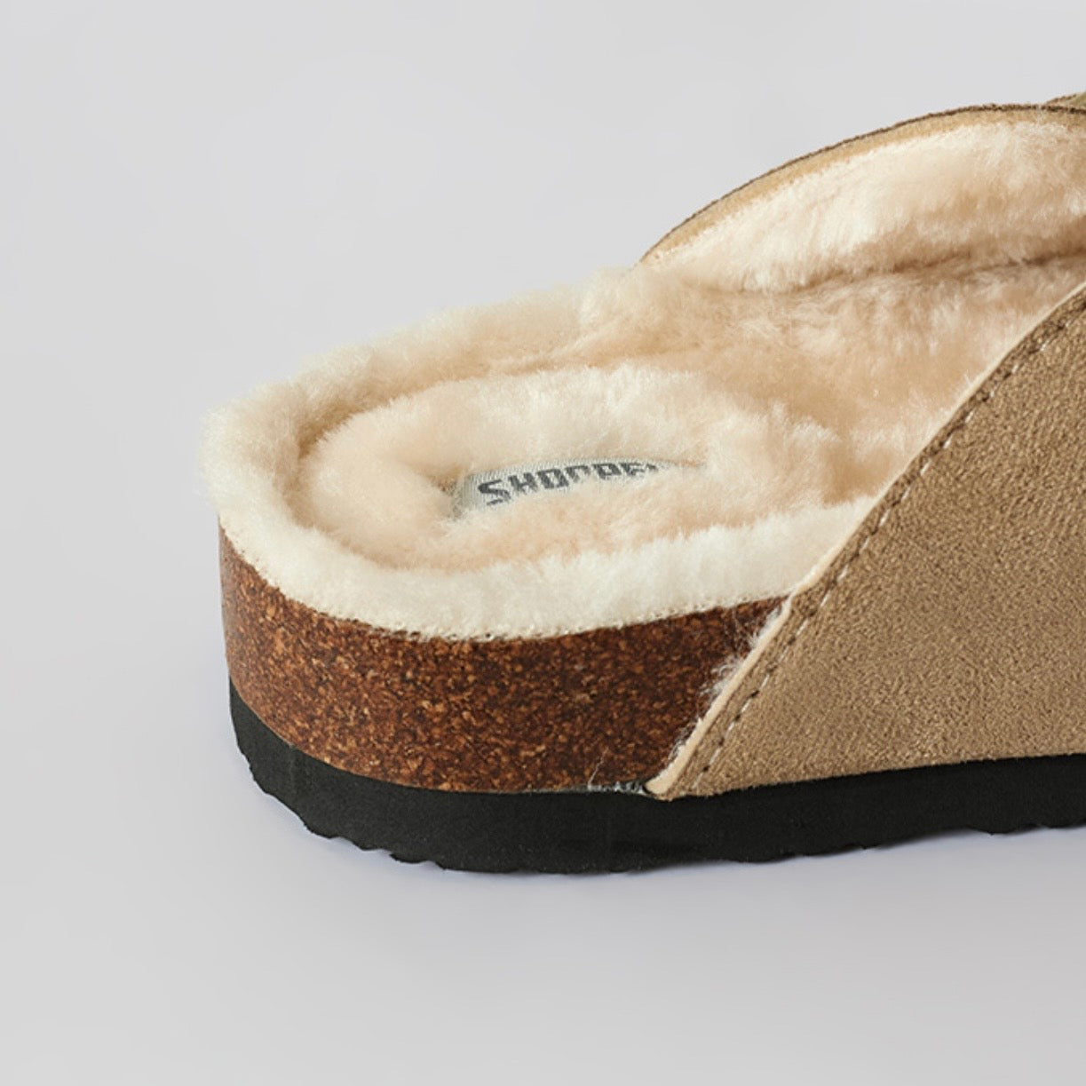韓國 SPAO Shearling Suede Clogs【SP264】