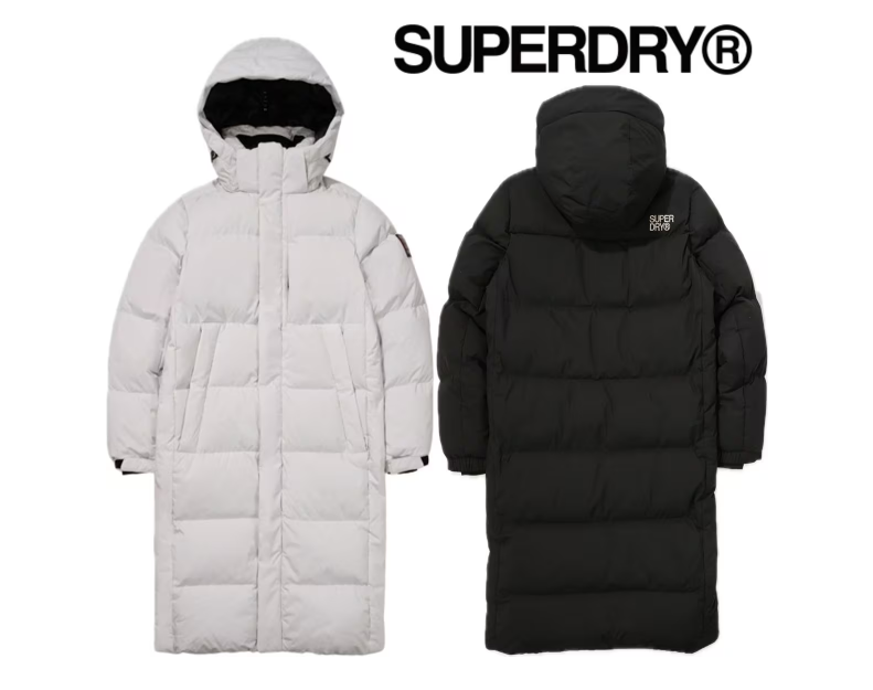 韓國 Superdry Essential Duck Down Long Padding【SU111】