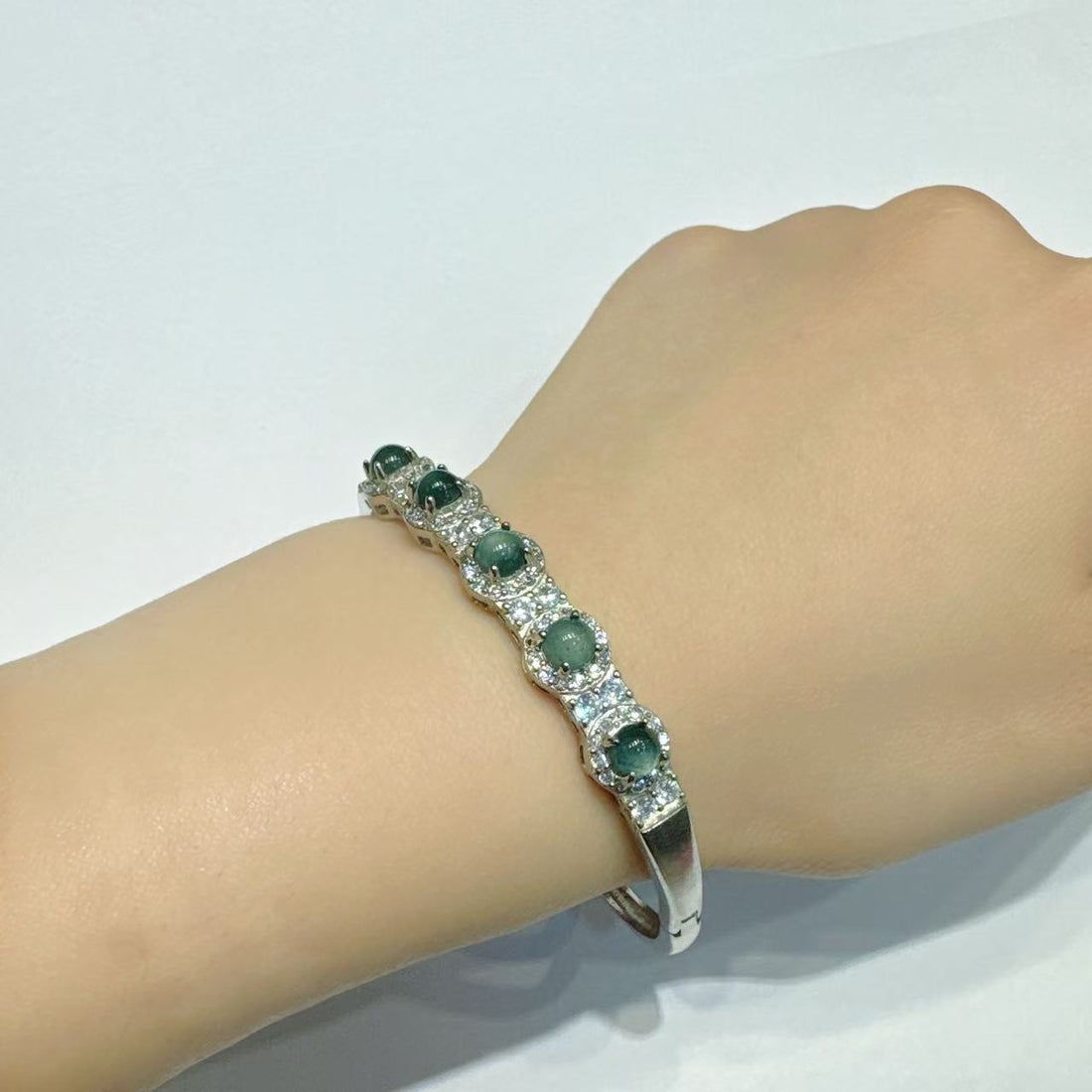 合金藍水蛋面手鐲【KX636】