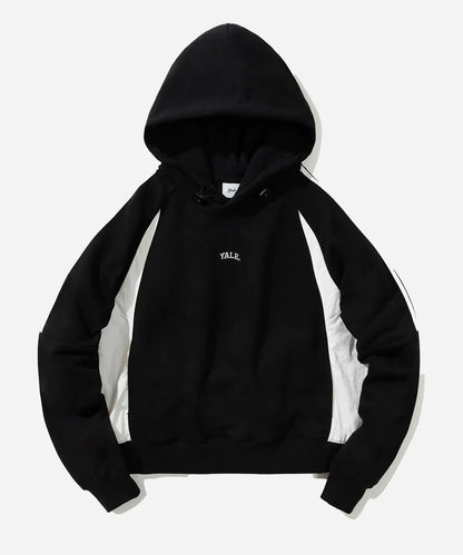 韓國 Yale Fabric Mix Crewneck Hoodie【YA046】