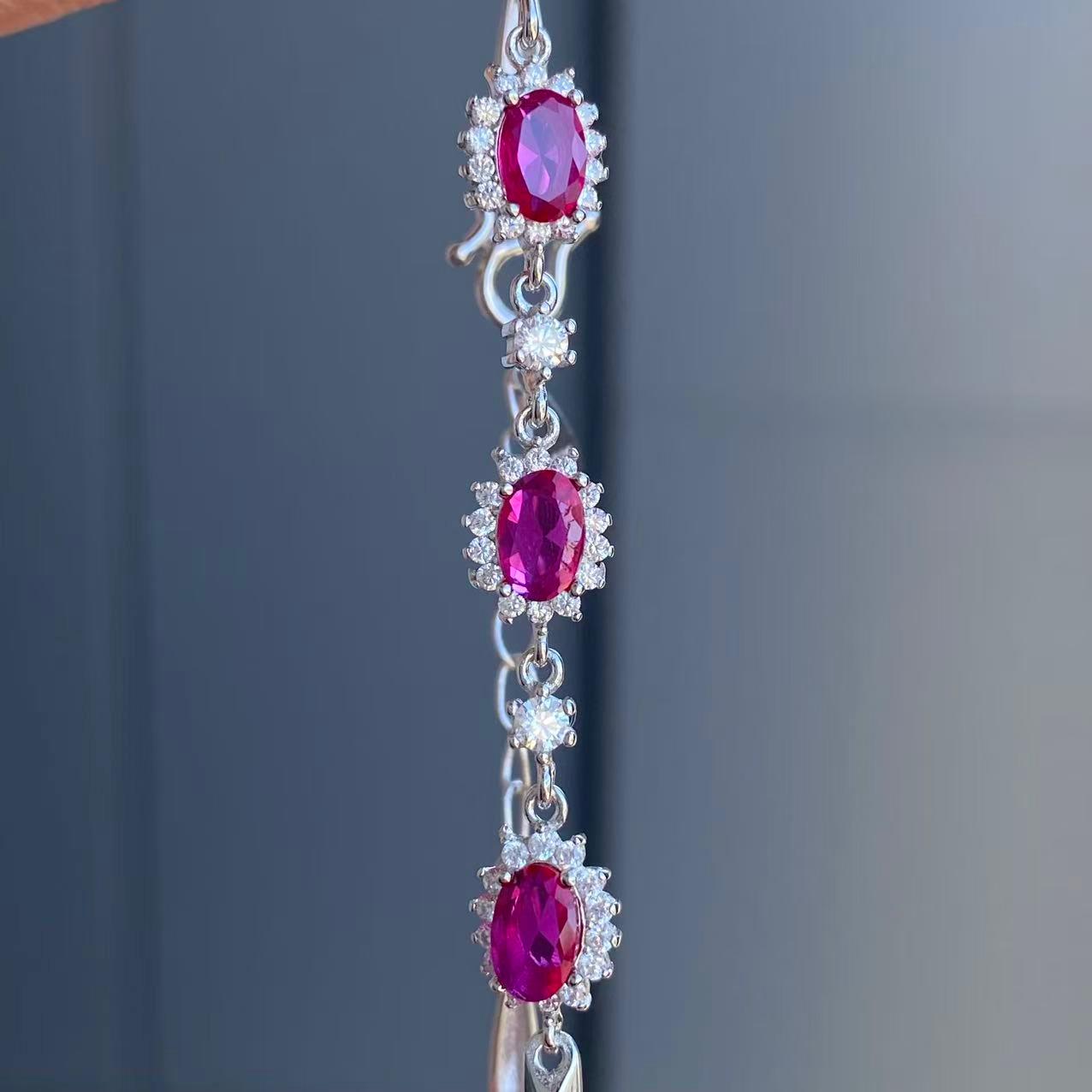 日本直送 戴妃款紅寶石手鍊【JS345】