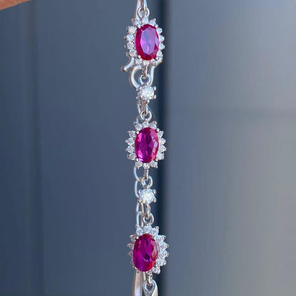 日本直送 戴妃款紅寶石手鍊【JS345】