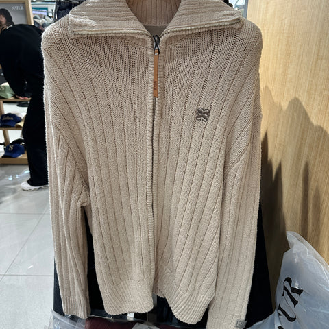 韓國 Satur Faro Boucle Knit Zip-up【SR048】