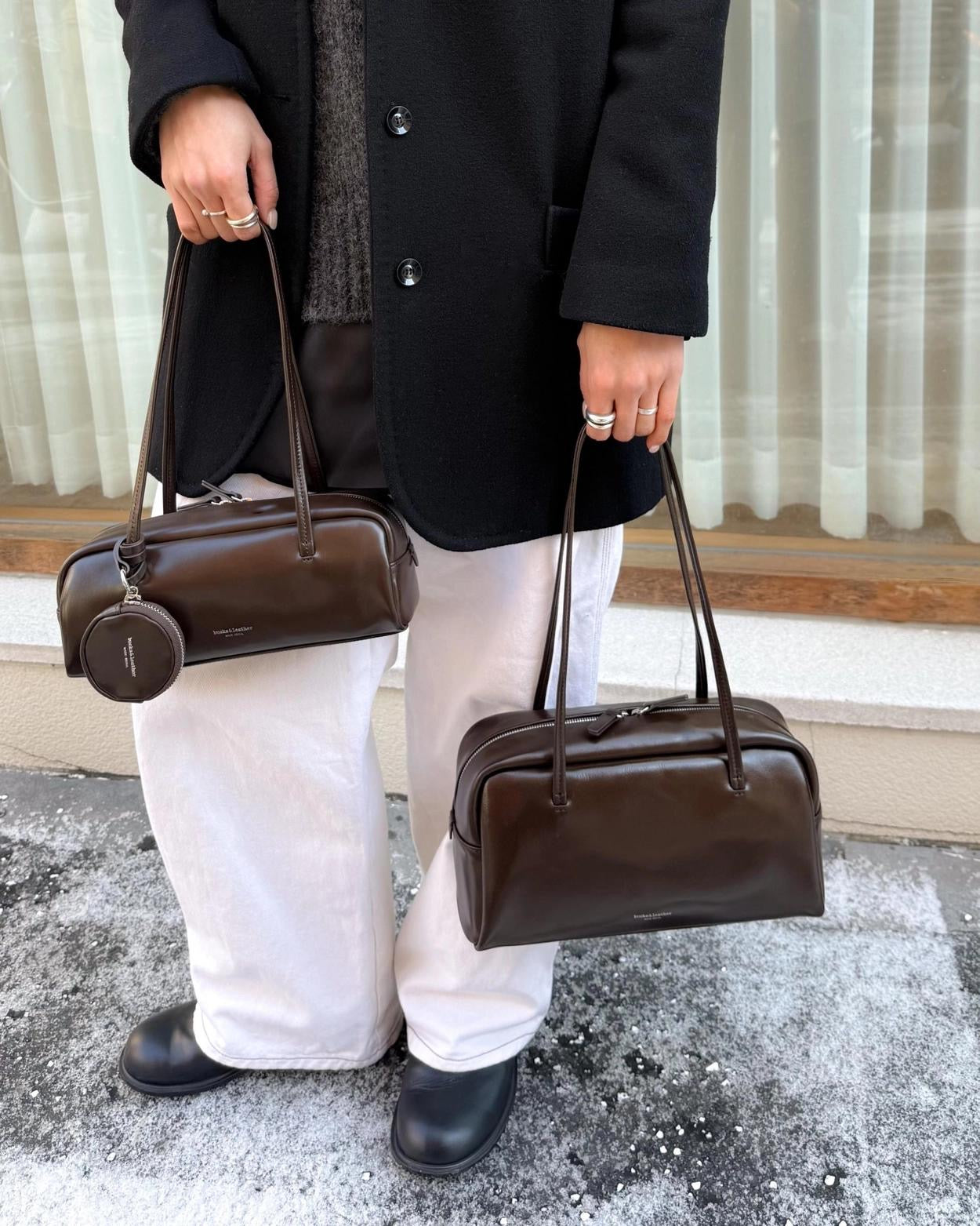 韓國 Bucks Leather 全新法式吐司包 L【SM745】