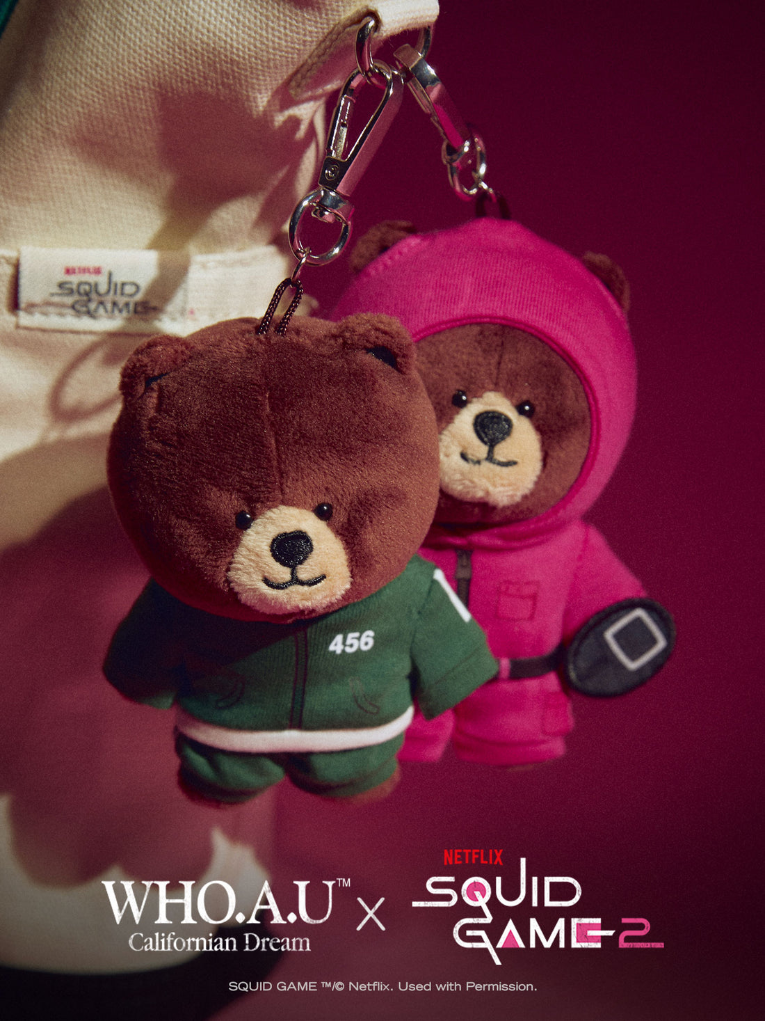 韓國 Who.A.U x Squid Game Steve Keyring【WA177】