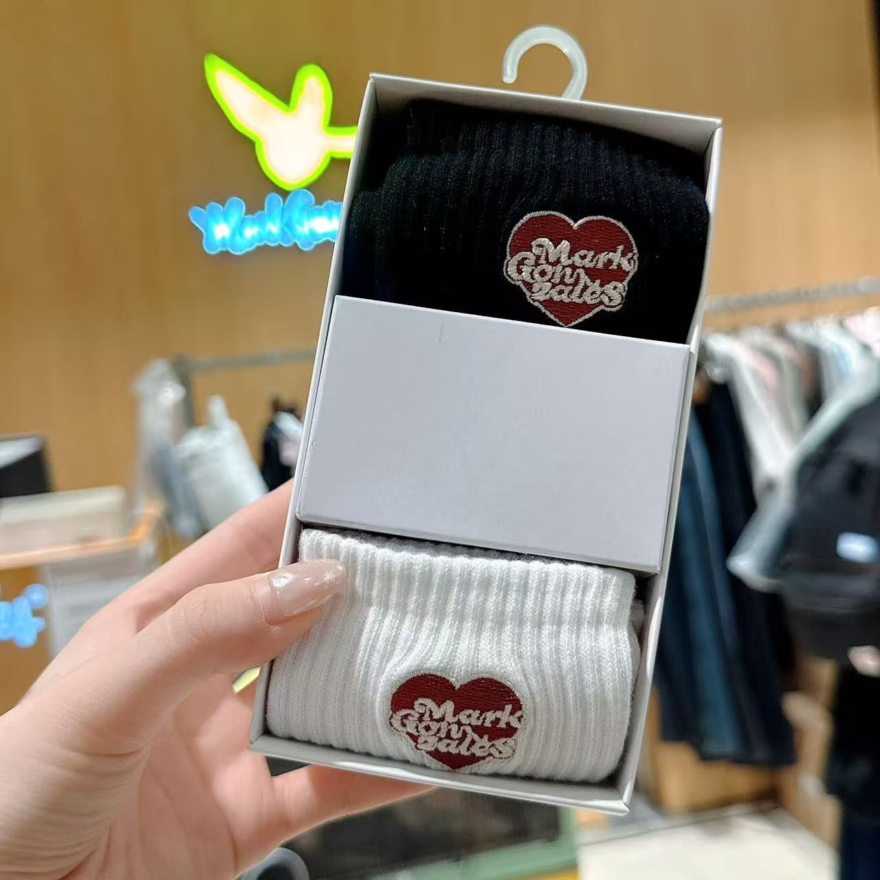 韓國 Mark Gonzales Heart Collection Socks 2PACK【MG159】