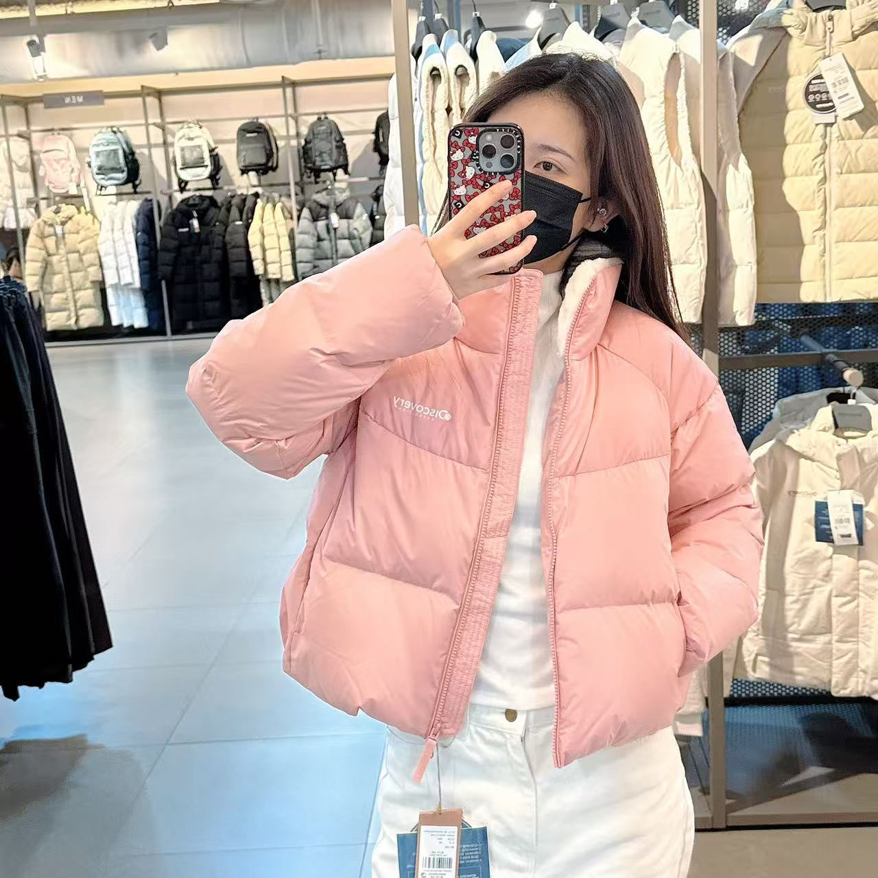 韓國 Discovery Women's Olive Crop Glow Down (鴨絨)【DY129】