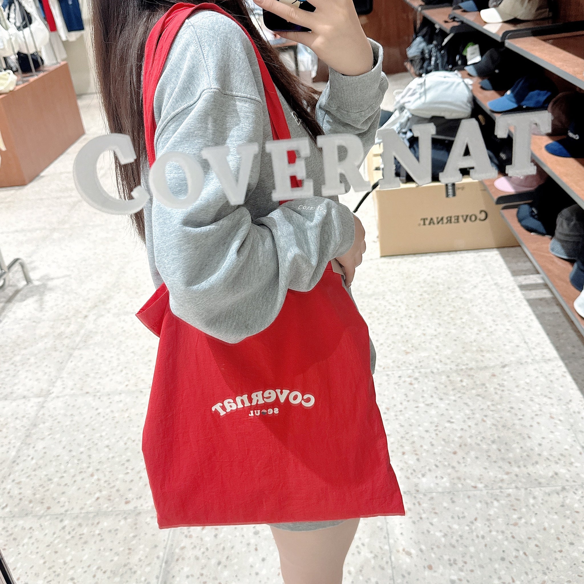 韓國 Covernat Clover Heart Cooper Logo Seoul Eco Bag【CO091】