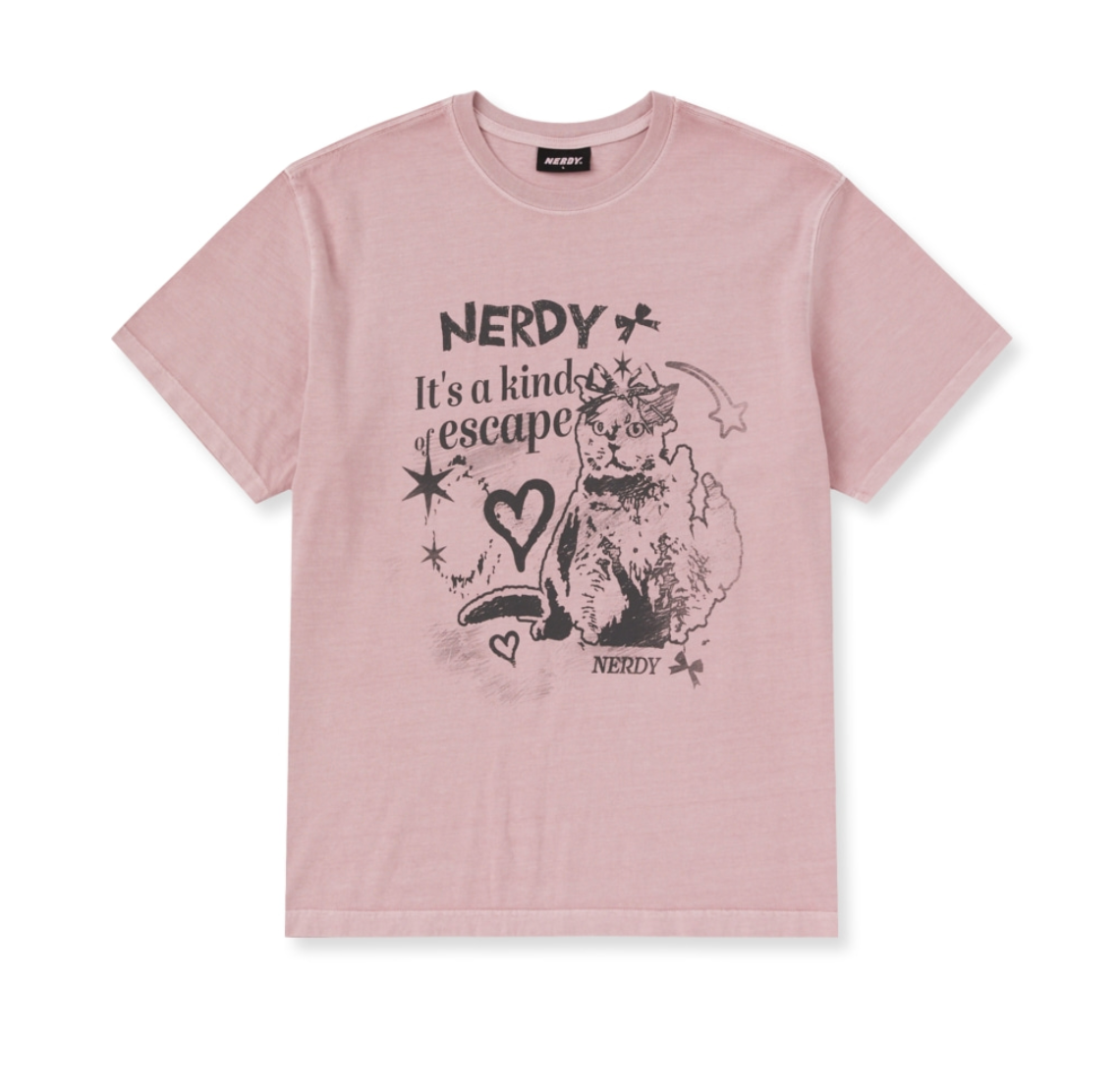 韓國 Nerdy Tomboy Nero Pigment S/S T-Shirt【NY020】