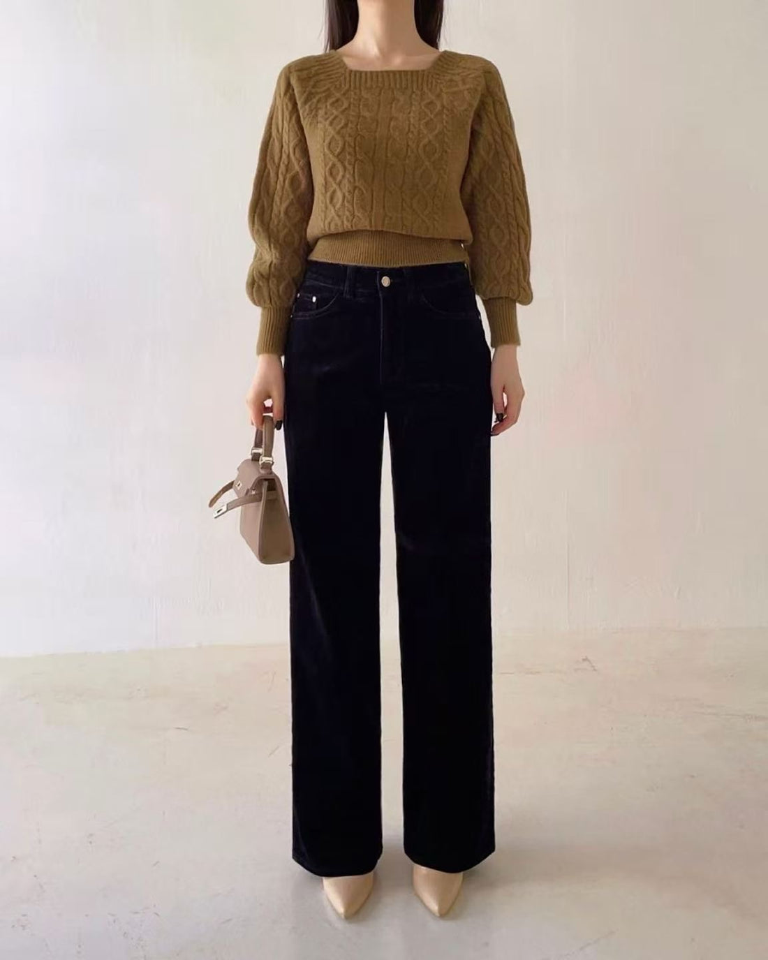 韓國 HowLuk 牛仔褲 刷薄毛  (冬季款)【H2554】