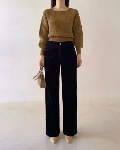 韓國 HowLuk 牛仔褲 刷薄毛  (冬季款)【H2554】