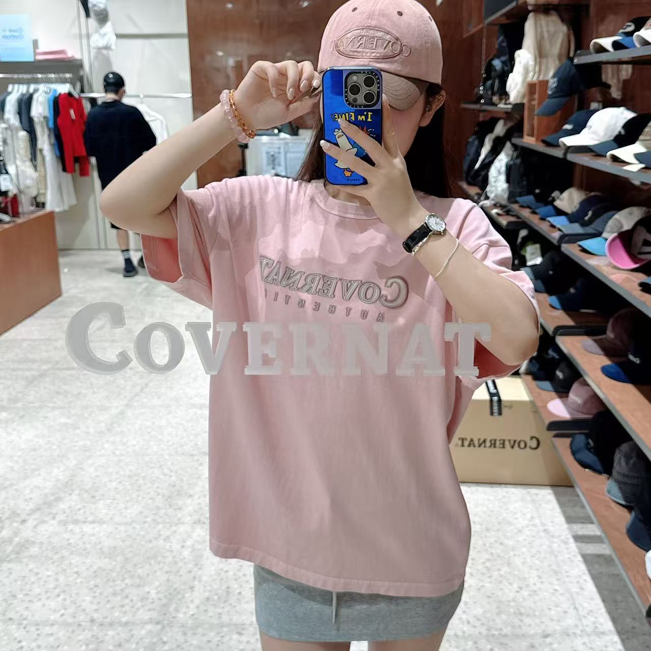 韓國 Covernat Neon Logo Dyed T-Shirt【CO061】