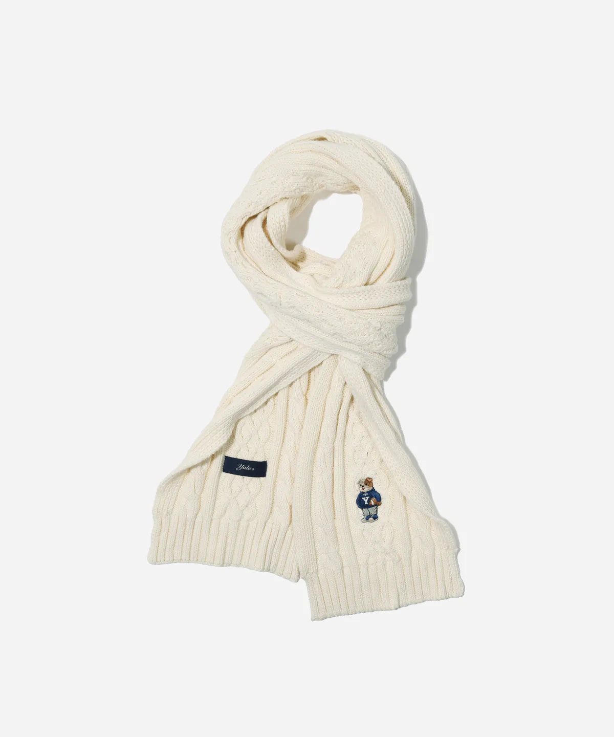 韓國 Yale Embroidered Dan Cable Muffler【YA044】