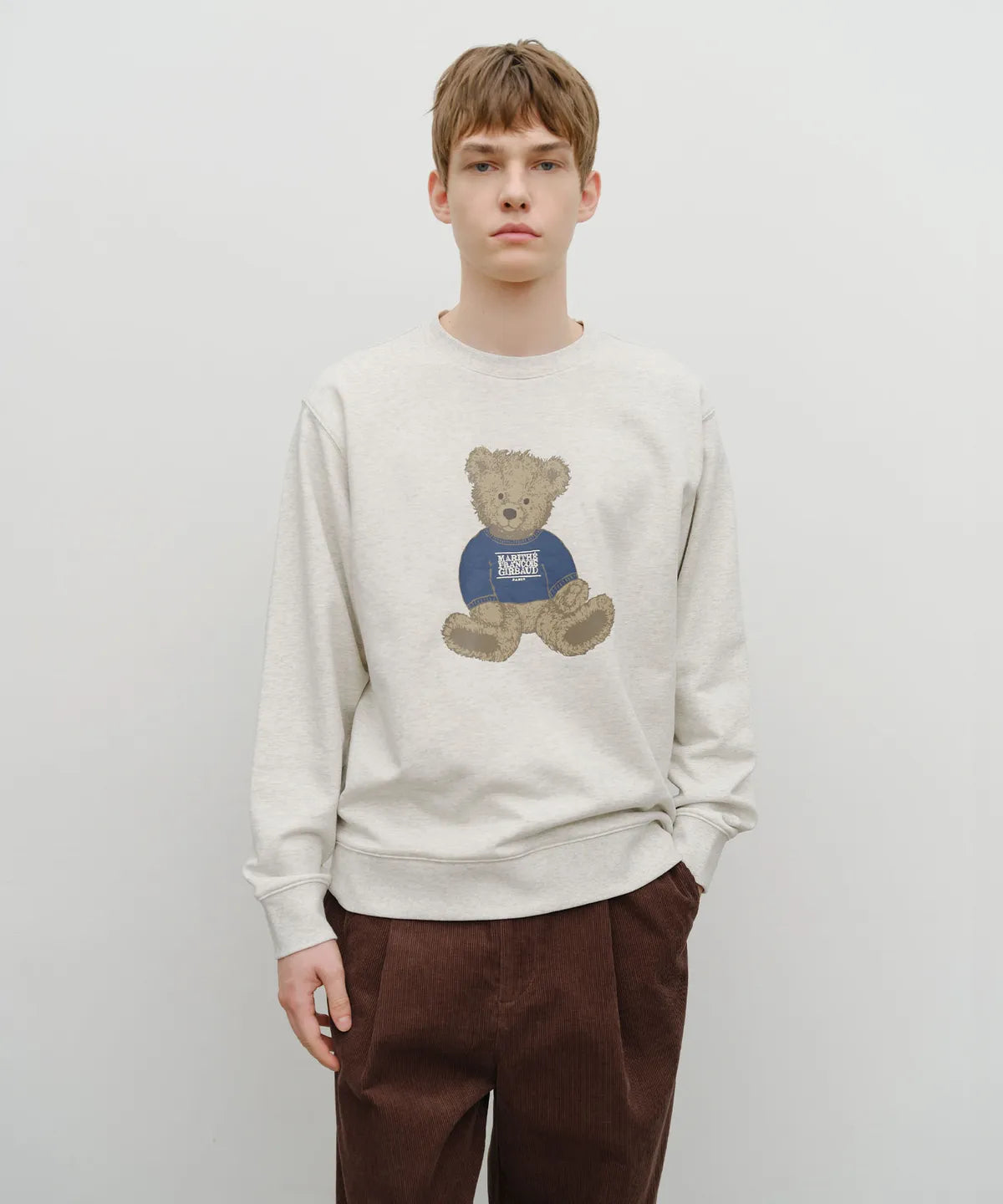 韓國 Marithe Francois Girbaud Doodle Bear Sweatshirt【MF682】
