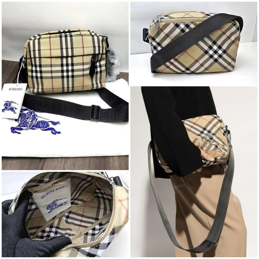 Burberry Check Crossbody Bag 【YS218】