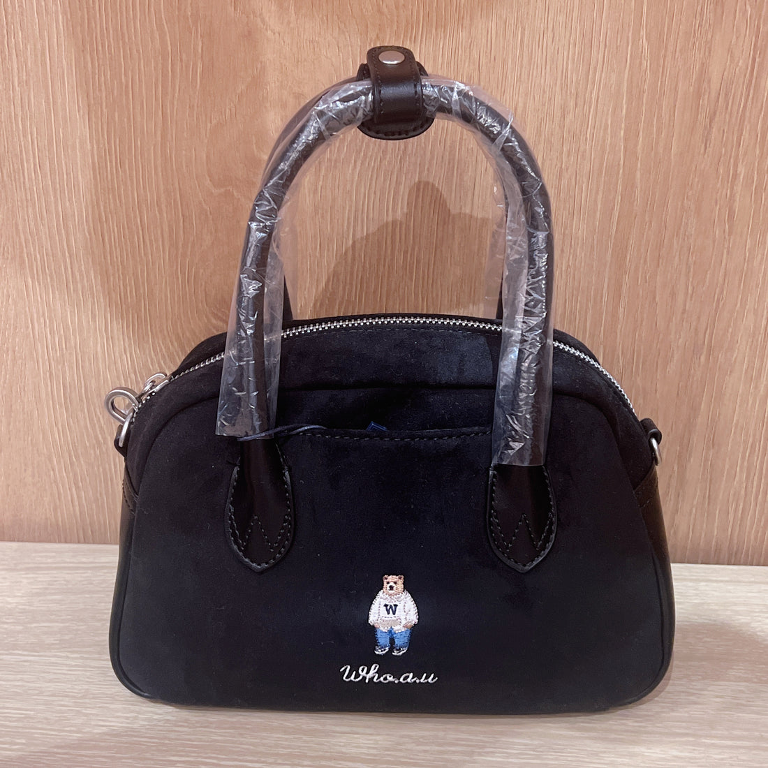 韓國 Who.A.U Sude Boston Bag【WA198】