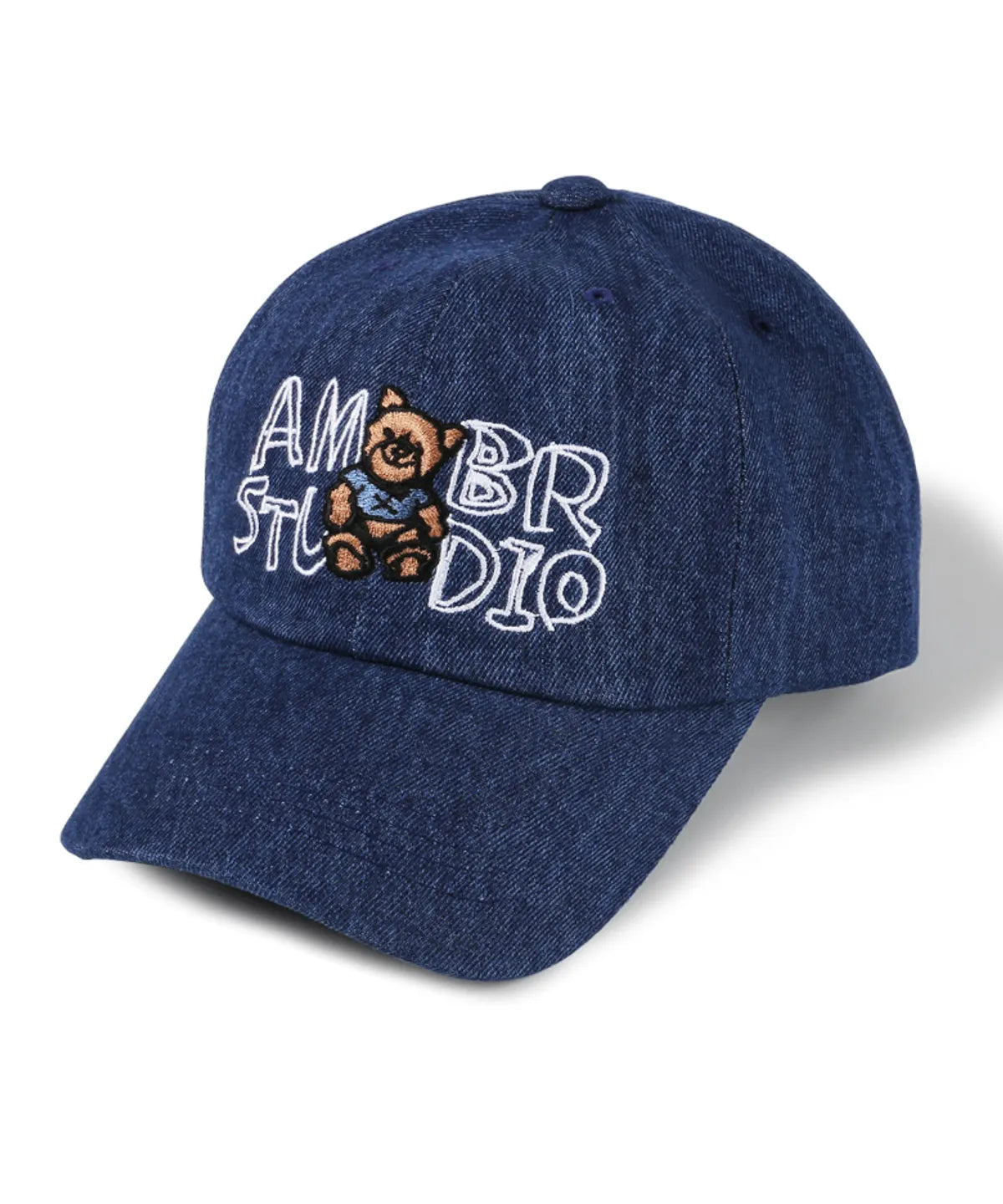 韓國 Ambler Smile Bear-Denim Ball Cap Baseball Cap【AR112】