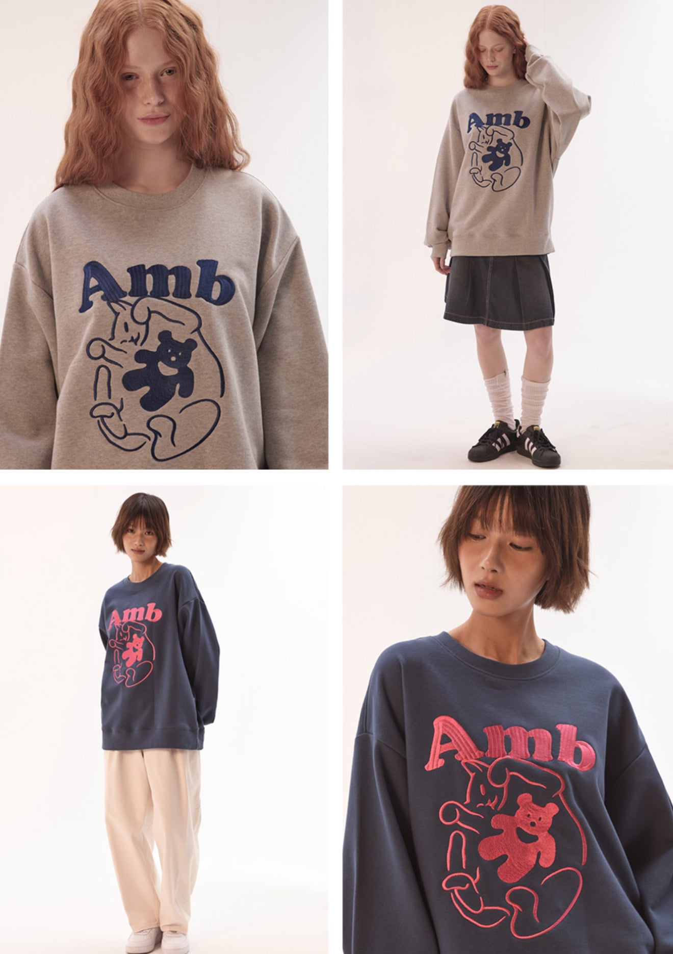 韓國 Ambler Cozy Cat Sweatshirt【AR085】