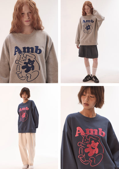 韓國 Ambler Cozy Cat Sweatshirt【AR085】