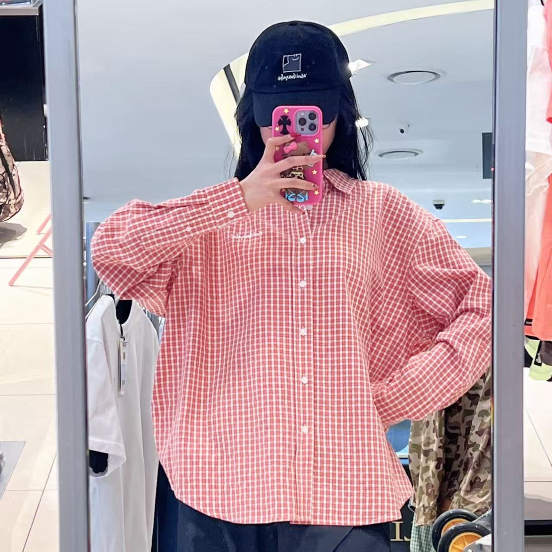 韓國 Mark Gonzales Sign Logo Check Shirt【MG265】