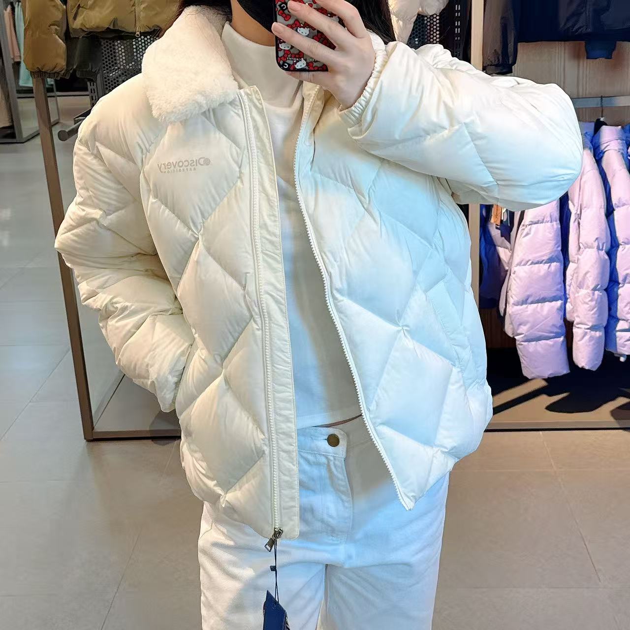 韓國 Discovery Women's Melrose Tube Goose Down Short Padding (鵝絨)【DY127】