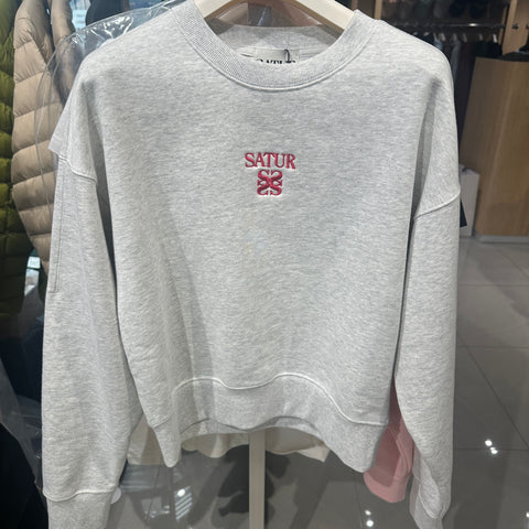 韓國 Satur (W) Small Classic Logo Sweatshirt【SR066】
