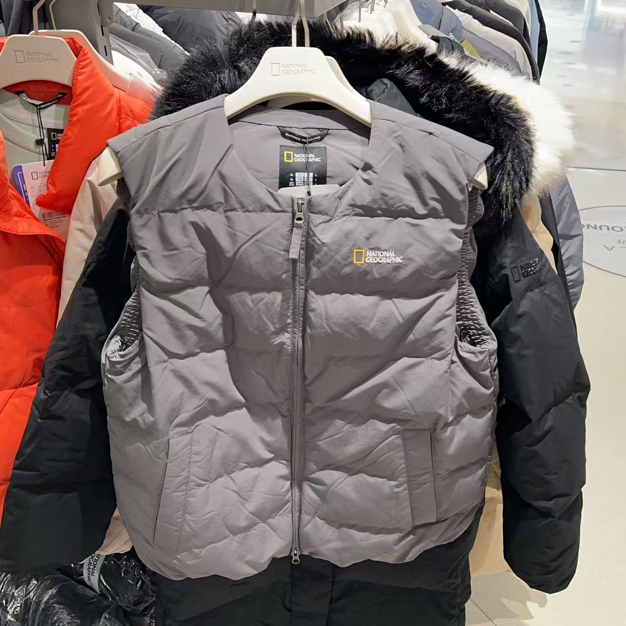 韓國 National Geographic 男女同款 HERON 輕量 羽絨背心 (鵝絨)【NG014】