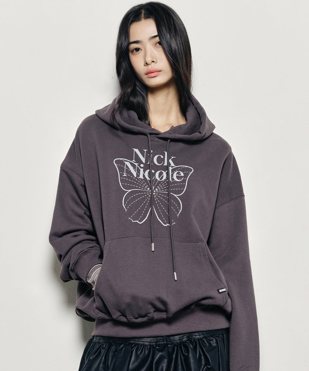 韓國 Nick Nicole Butterfly Signature Hoodie【NK012】
