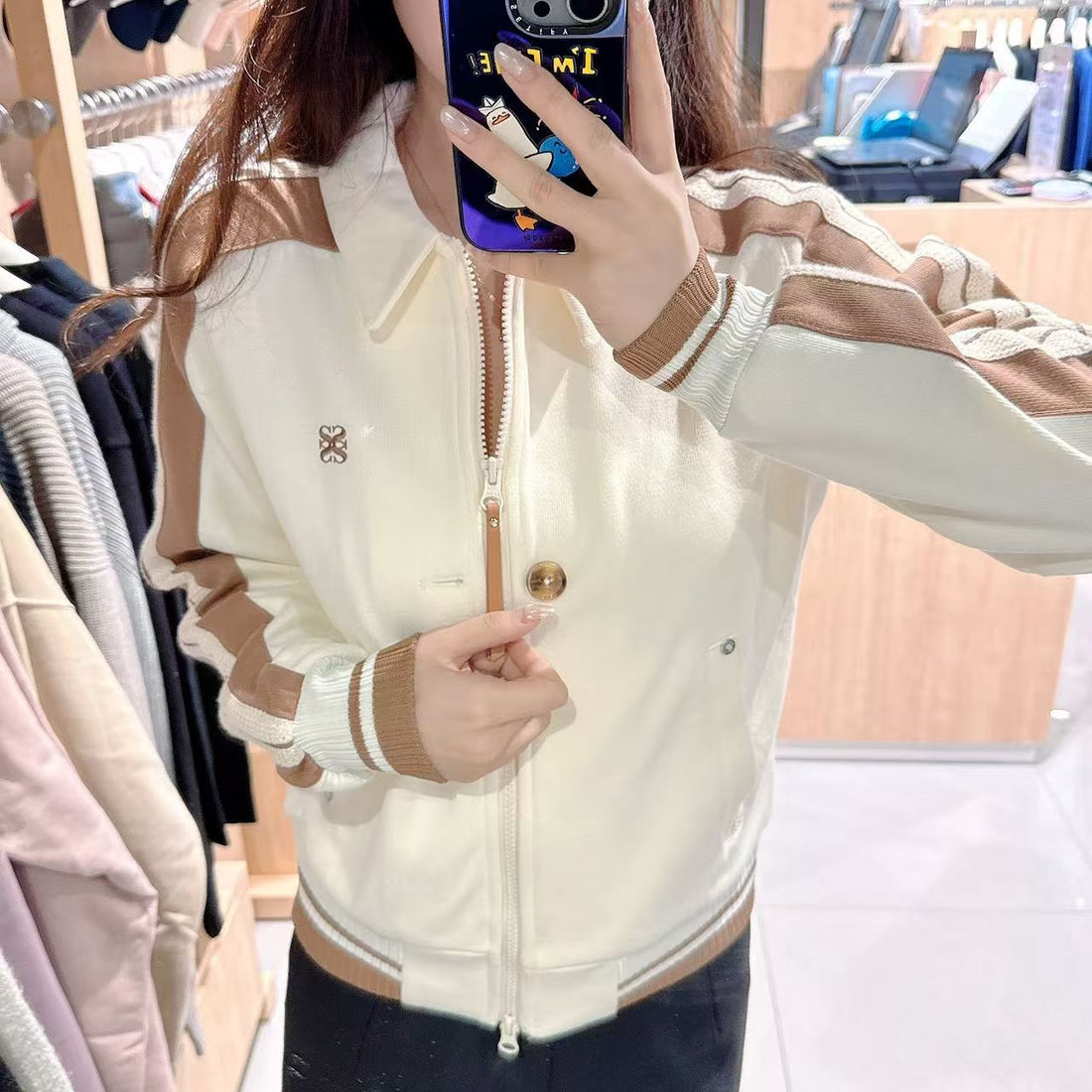 韓國 Satur Lawton Collar Track Zip-Up Jacket【SR132】