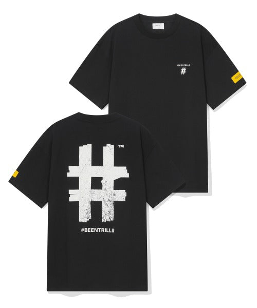 韓國 Beentrill Stamp Hashtag T-Shirt【BL009】