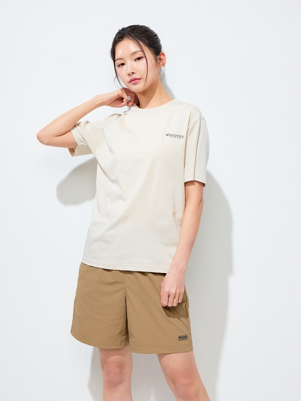 韓國 Discovery Fresh Event Collage Short Sleeve T-Shirt凉爽防晒面料【DY028】
