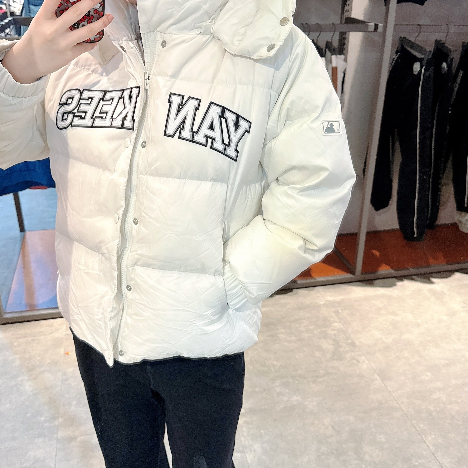 韓國 MLB Kids Varsity Sports Applique Short Down (鴨絨)【MB037】