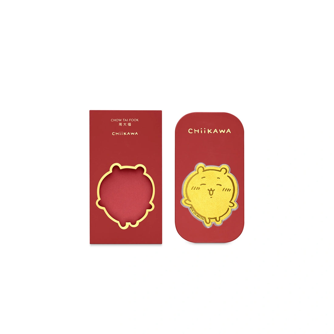 香港周大福 x Chiikawa 小白999.9黃金工藝精品金章連利是封【CT005】