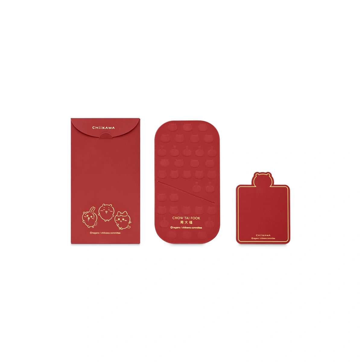 香港周大福 x Chiikawa 小白999.9黃金工藝精品金章連利是封【CT005】