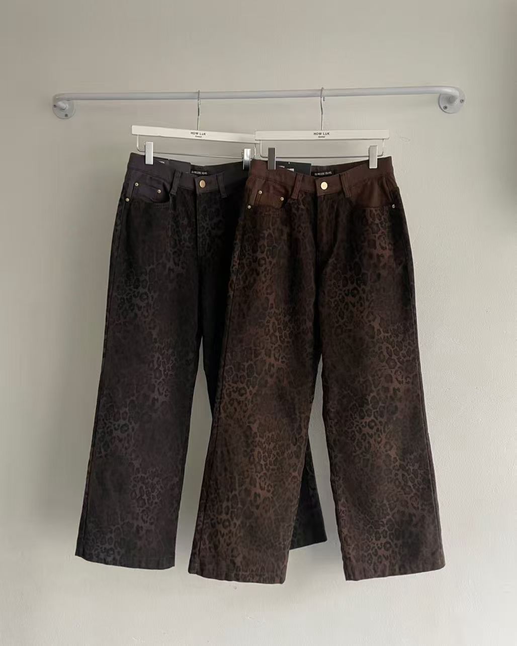 韓國 HowLuk 牛仔褲 刷薄毛 (冬季款)【H270】