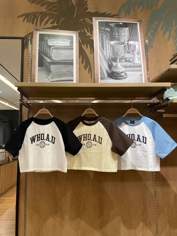 韓國 Who.A.U ATHL Crop T-shirt【WA139】